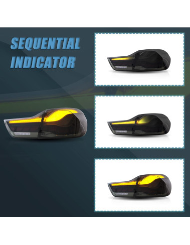Luces Traseras LED VLAND Ahumado para BMW Serie 4 y M4 2014-2020