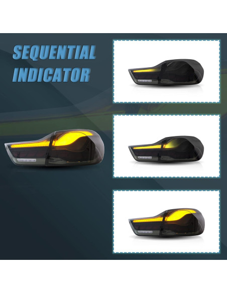Luces Traseras LED VLAND Ahumado para BMW Serie 4 y M4 2014-2020