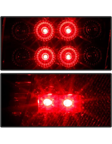 Luces Traseras LED Ahumadas ACANII para Honda Civic 1996-1998