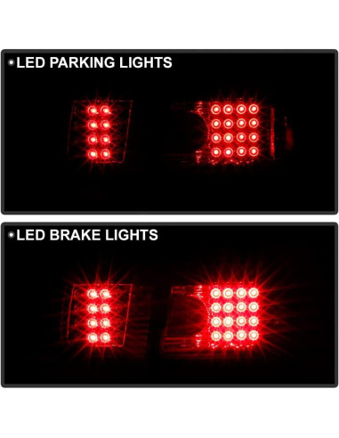 Luces Traseras LED Ahumadas ACANII para Honda Civic 1996-1998