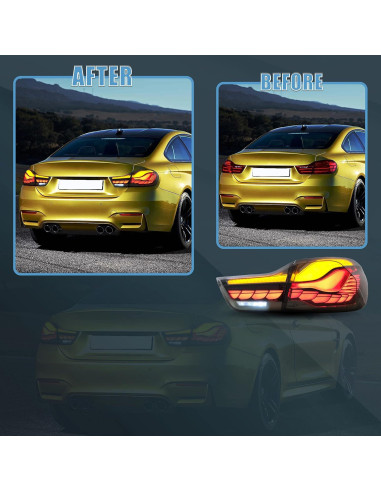 Luces Traseras LED VLAND Ahumado para BMW Serie 4 y M4 2014-2020