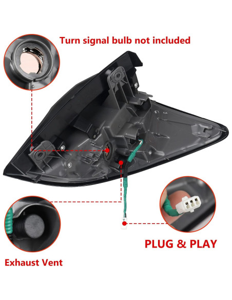 Luz Trasera Huray para Honda HRV 2016-2018 Izquierda Rojo
