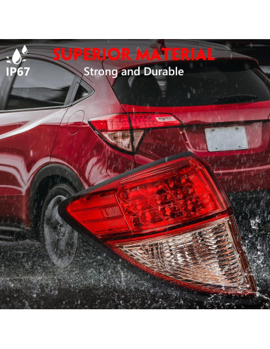 Luz Trasera Huray para Honda HRV 2016-2018 Izquierda Rojo