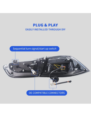 Luces traseras Archaic ahumadas para Mitsubishi Lancer EVO X 2008-2020