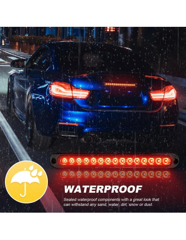 Barra de Luz de Freno y Cola LED 10'' Suvnie Rojo 3W