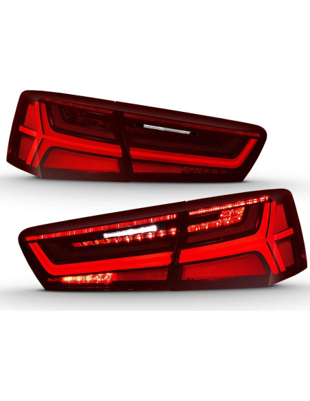Luces Traseras LED AmeriLite Audi A6 S6 2012-2015 Rojo