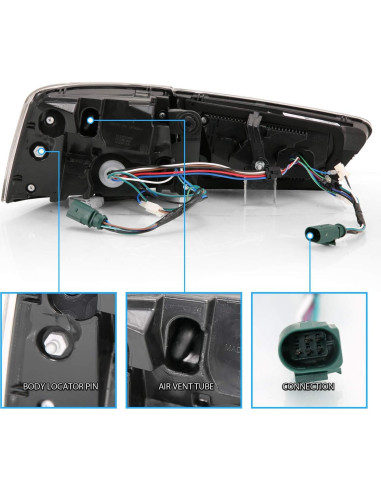 Luces Traseras LED AmeriLite Audi A6 S6 2012-2015 Rojo