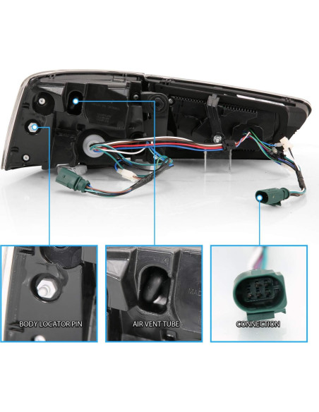 Luces Traseras LED AmeriLite Audi A6 S6 2012-2015 Rojo