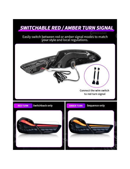 Luces Traseras Archaic para BMW Serie 6 2012-2019, Ahumado