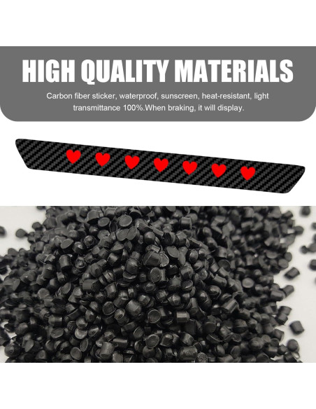 Calcomanía Luz de Freno Alta Arwrilt Fibra de Carbono Impermeable