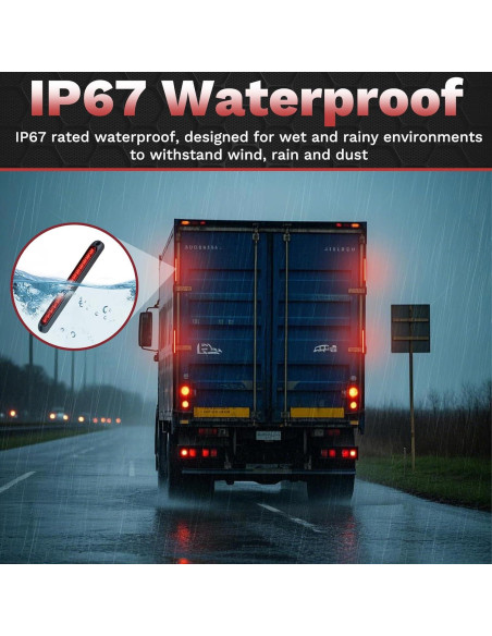 Kit de 4 Luces LED Rojas para Remolque Ecocstm IP67 25.4 cm