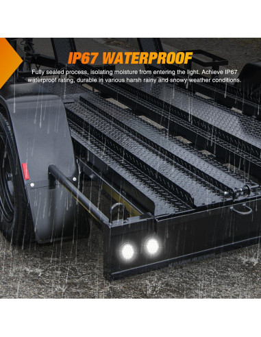 Luz Trasera Redonda Nilight 4 Pulgadas 24LED IP67 2PCS