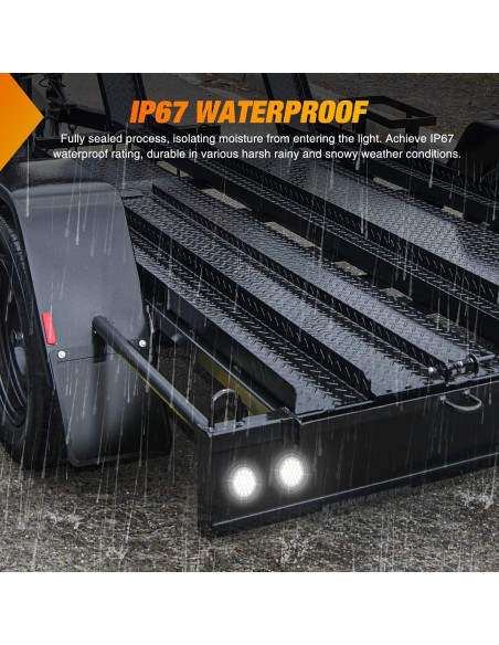 Luz Trasera Redonda Nilight 4 Pulgadas 24LED IP67 2PCS