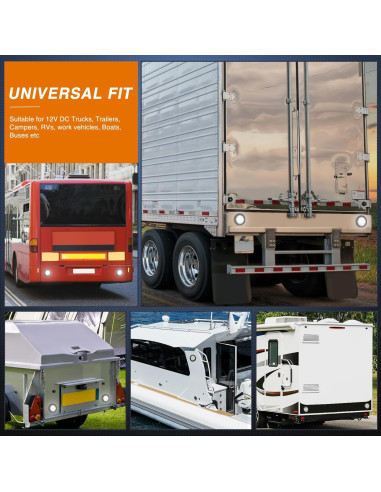 Luz Trasera Redonda Nilight 4 Pulgadas 24LED IP67 2PCS