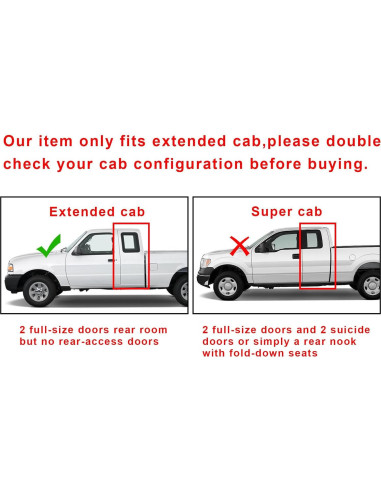 Panel Lateral Exterior KUAFU para Ford Ranger 1993-2011