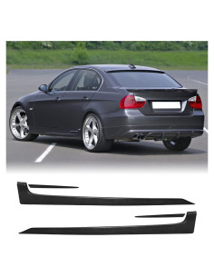 Faldones Laterales MagicDrift para BMW E90 2006-2008, PU Negro
