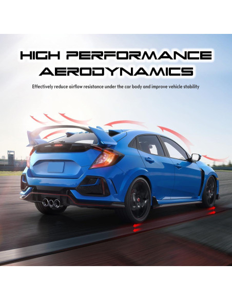 Faldones Laterales MagicDrift para BMW E90 2006-2008, PU Negro