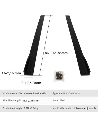 Faldones Laterales Universales STSEV01 para VW New Beetle 1999-2005
