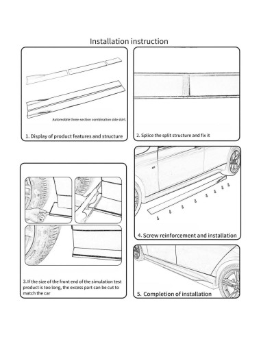 Faldones Laterales Universales STSEV01 para VW New Beetle 1999-2005