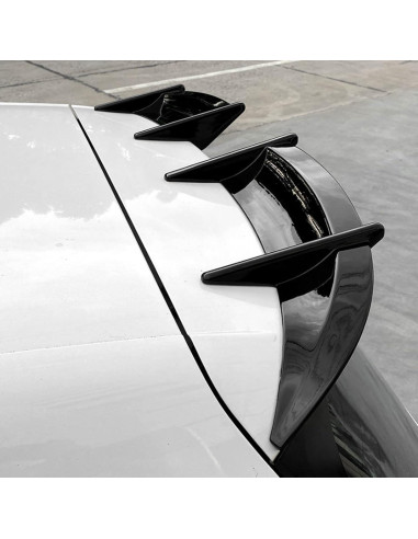 Spoiler Trasero AK Car para MK6/R-Line ABS Negro Brillante