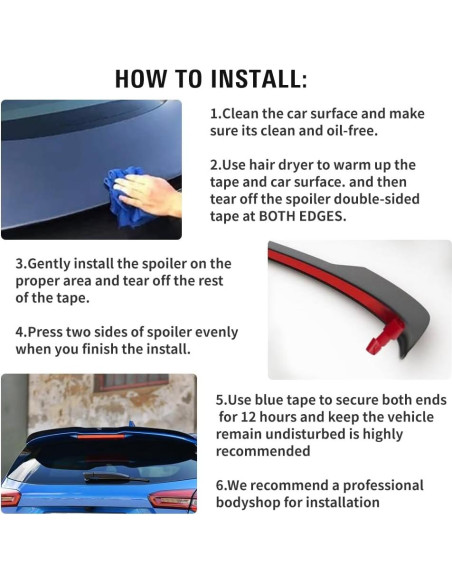 Alerón Trasero LIRU para Ford Fiesta ST-Line 2008-2017 ABS