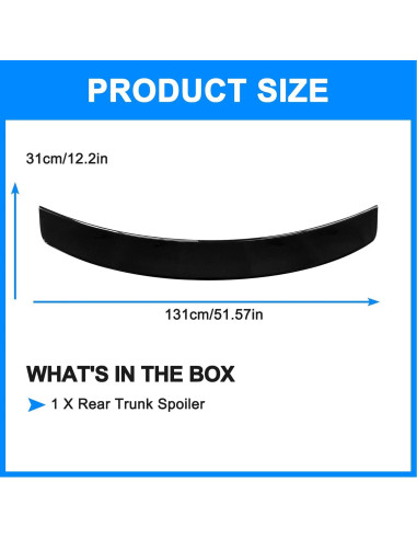 Alerón Trasero Chrysler 300 300C 300S 2011-2023 ABS