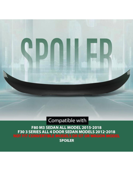 Alerón Trasero para Maletero BMW F80 M3 y F30 2012-2018