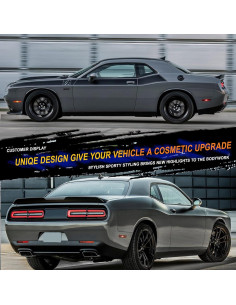 Alerón Trasero Demon para Challenger SRT/SXT/GT 2008-2017 Negro 2