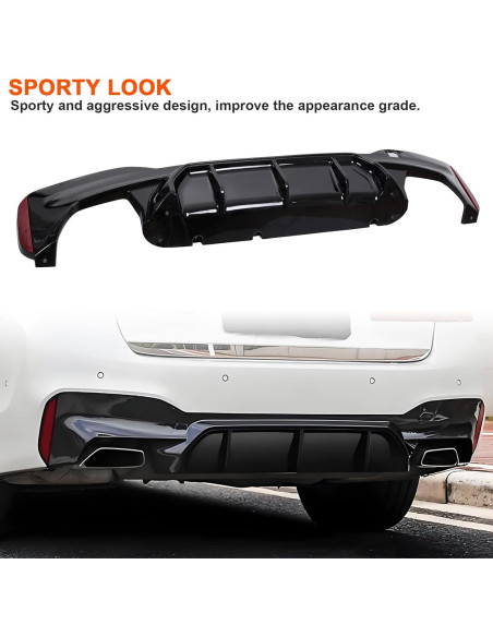 Difusor Trasero BMW Serie 5 G30 G31 G38 2017-2023 M Sport