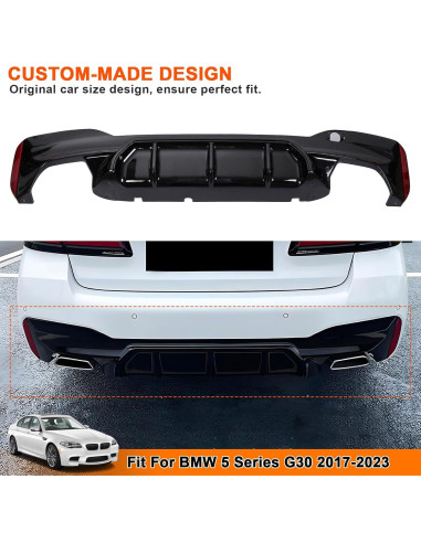 Difusor Trasero BMW Serie 5 G30 G31 G38 2017-2023 M Sport