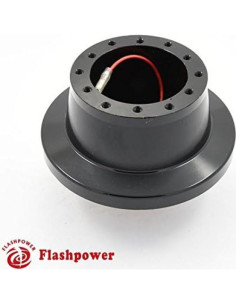 Adaptador de Volante Flashpower Negro 6 Tornillos para BMW E31 E34 E36 2