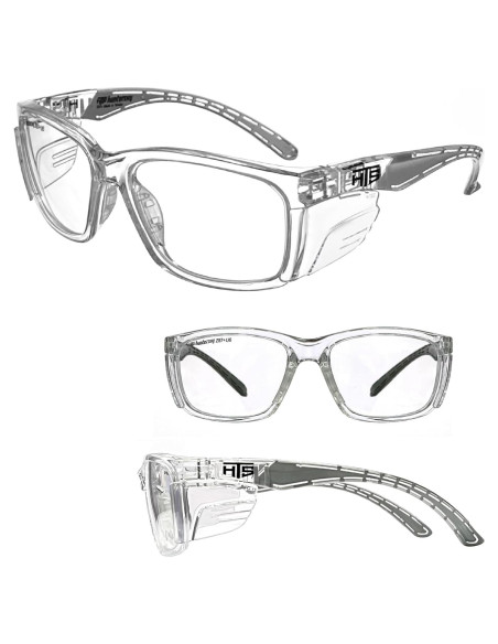 Gafas de Seguridad E60 Antivaho con Protectores Laterales