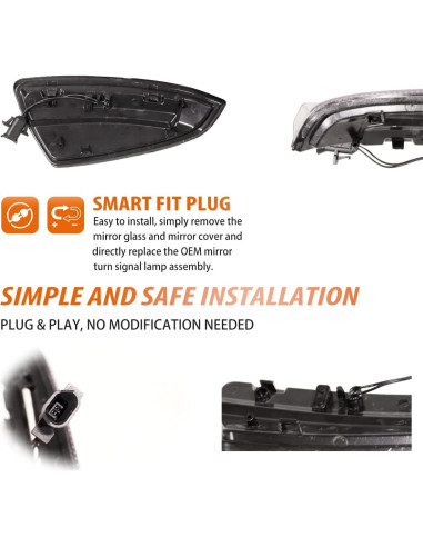 Luces LED Secuenciales para Espejo Lateral ADIIL ML W164 C63 AMG