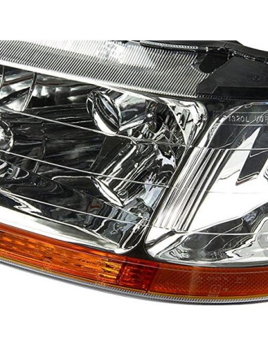 Faros LED DNA MOTORING para Honda Accord 98-02 Cromo/Ámbar