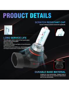 Bombillas Halógenas SHENKENUO 9005 + 9006 para Honda Prelude 2