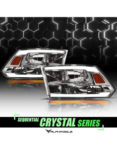 Faros LED Secuenciales Alpha Owls 8711828 para Dodge Ram 2009-2023 2