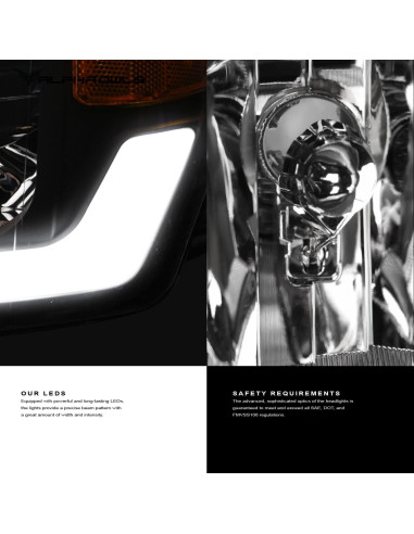 Faros LED Secuenciales Alpha Owls 8711828 para Dodge Ram 2009-2023