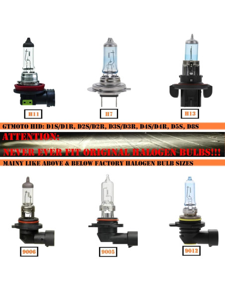 Bombillas Xenón D1S GTMOTO 6000K para BMW X1 2013-2015 - 2-Pack