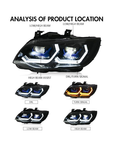 Faros Frontal BMW Serie 3 E92 E93 328i 335i Xenón 2011-2013