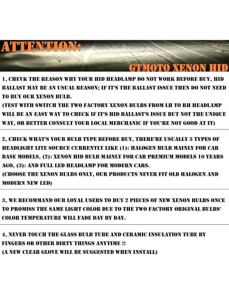 Bombillas D3S Xenón HID GTMOTO 6000K para Audi Q5 A5 2-Pack