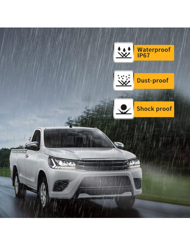 Faros LED VLAND para Toyota Hilux 2015-2020 con Giro Secuencial