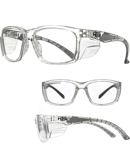 Gafas de Seguridad E60 Antivaho con Protectores Laterales