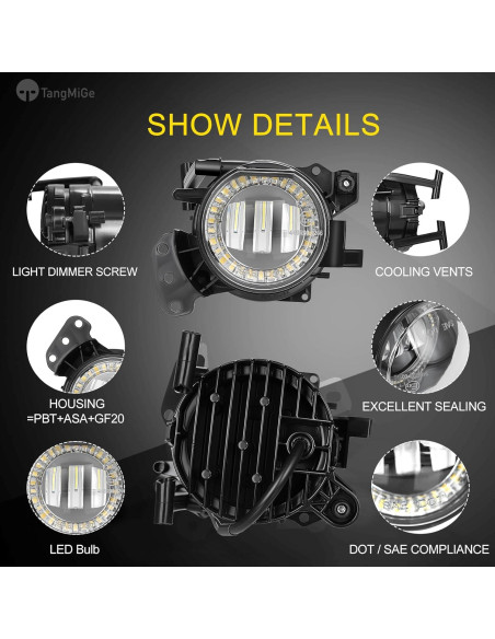 Luces Antiniebla LED TangMiGe para BMW Serie 5 2004-2010