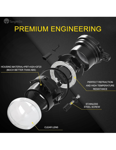 Luces Antiniebla LED TangMiGe para BMW Serie 5 2004-2010