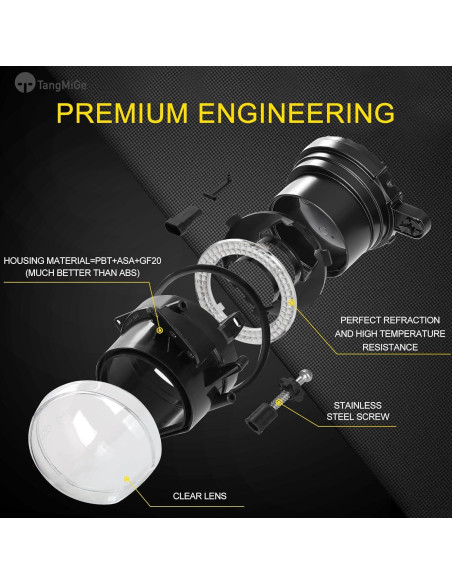 Luces Antiniebla LED TangMiGe para BMW Serie 5 2004-2010