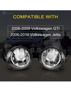 Luces Antiniebla TangMiGe para Volkswagen GTI/Jetta 2006-2010 2
