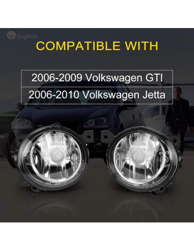 Luces Antiniebla TangMiGe para Volkswagen GTI/Jetta 2006-2010