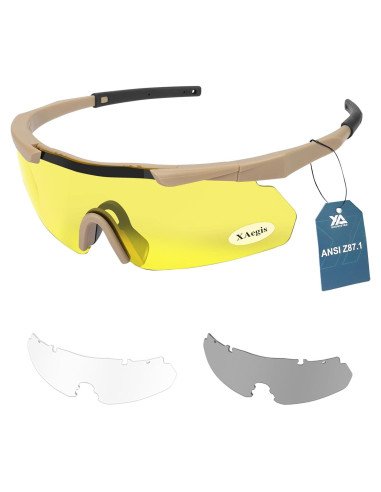 Gafas Tácticas Xaegistac 3 Lentes Intercambiables Unisex
