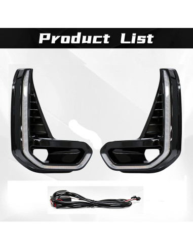 Luces de Circulación Diurna LED VGETTING para Toyota Hilux Revo 2020-2022