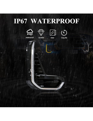 Luces de Circulación Diurna LED VGETTING para Toyota Hilux Revo 2020-2022